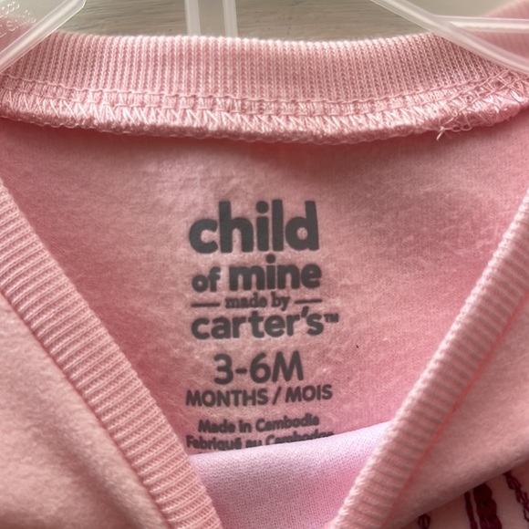 Carters, Child of Mine, lightweight, fleece top and stretch pants, size 3–6 M - Picture 4 of 5
